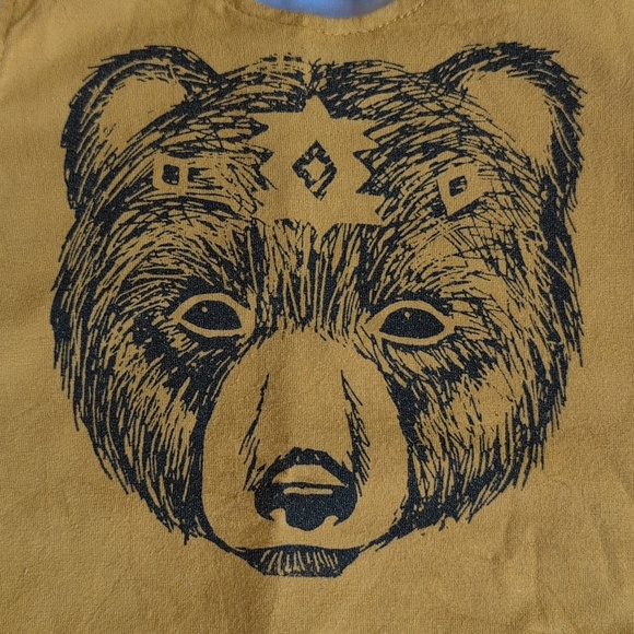 nooks design bear graphic colorblock jumpsuit 3T toddler unisex - Picture 5 of 8